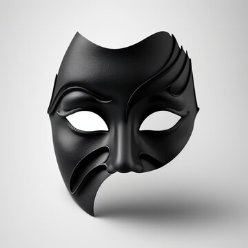 Generative ai carnival black mask 