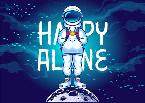 astronaut character icon vector illustration, flat cartoon style.