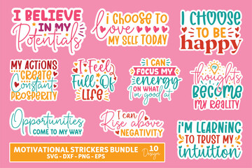 Fototapeta na wymiarMotivational Stickers bundle,Motivational Stickers,Printable Stickers bundle,Printable Stickers,love Printable Stickers,Motivate Stickers, Inspirational Stickers, Motivation Stickers, Motivational S