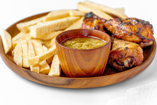 wings with sauce