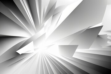 The Simplest Style: An Abstract Background in Pure White Tones - Generative AI