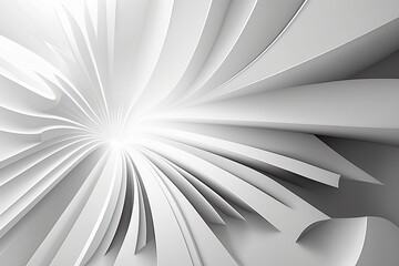 The Clean Look: An Abstract Background in Pure White Hues - Generative AI