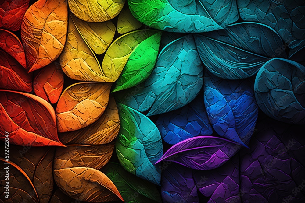 Poster expressing creativity with a colorful textured background - generative ai