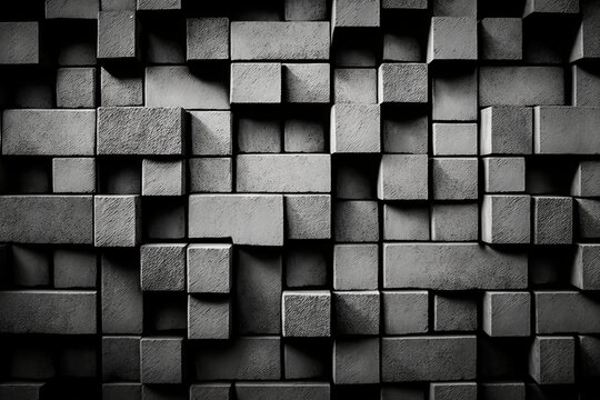 Minimalist Aesthetic: Gray Abstract Wall Background - Generative AI © Rysak