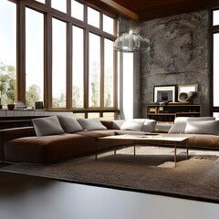 Fototapeta premium Luxury living room