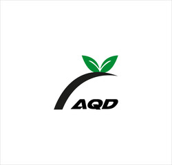 AQD text logo vector illustration design 