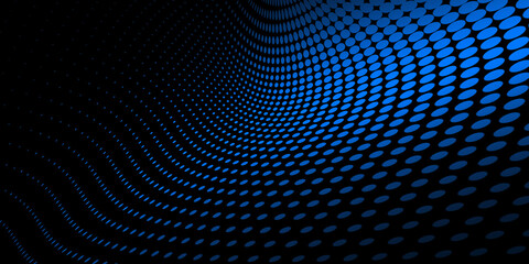 Obraz premium Business concept blue halftone background illustration