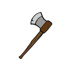 Axe. Vector illustration. Isolated. Flat design.