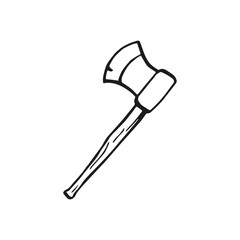 Axe icon. Vector. Line style.