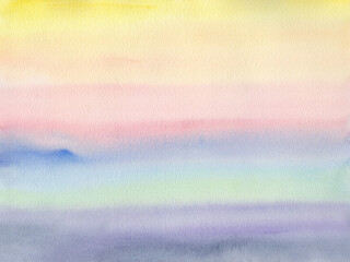 Colored watercolor background with smooth transitions.