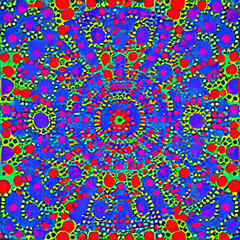 Whimsical and Colorful Pattern created with Generative AI