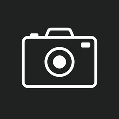 Camera Icon, Photography Logo, Simple Camera Vector, Camera Icon Vector, Photography Class Icon, Photo Icon, Vector Illustration Background