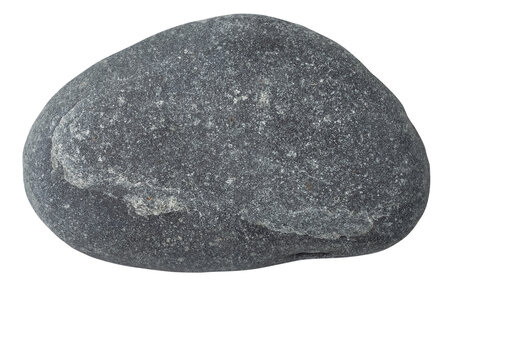 grey stone with no shadow isolated on transparent background