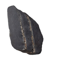 dark stone with no shadow isolated on transparent background