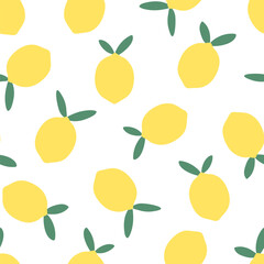 Seamless pattern Lemon vector illustration