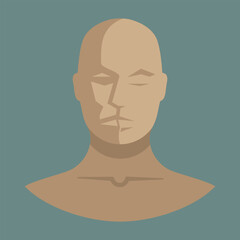 mens silhouette icon, vector illustration 