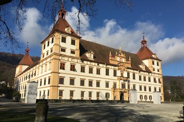 Graz, Austria, Eggenberg Palace, Diagonal View