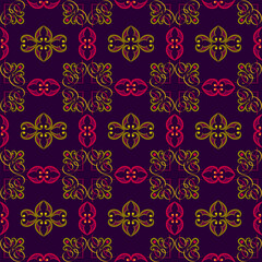 seamless damask pattern