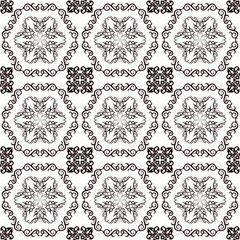  Sample pattern for fabrics, interiors, ceramics and furniture in the Arabian style.