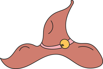 Witch Hat illustration for Halloween Isolated Classic 