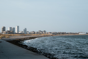 Scenic view over Amager Beach in Copenhagen, Denmark	