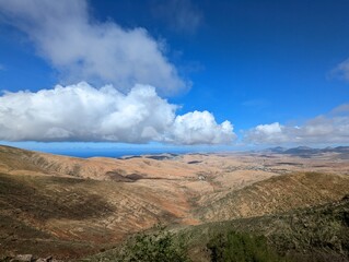 Panorama-Blick über den nördlichen Teil von Fuerteventura