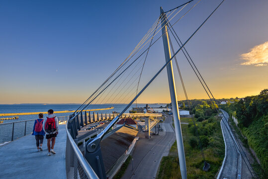 H&auml;ngebr&uuml;cke Sassnitz auf der Insel R&uuml;gen