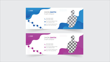 Creative social media cover design vector illustration modern cover template