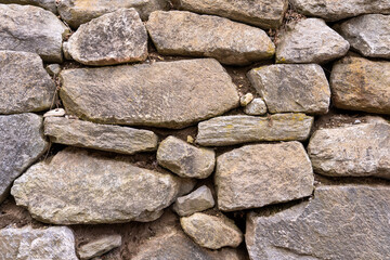 Stone wall with texture and detail for background