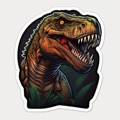Fototapeta premium Tyrannosaurus dinosaur sticker 