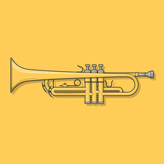 Obraz na płótnie Canvas Trumpet vector