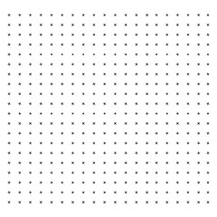 Black and white background with crosses.