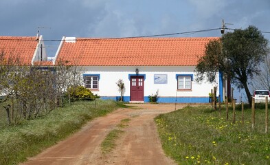 Fototapeta premium Casa típica del Alentejo Litoral, portugal