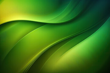 Naklejka premium Abstract green background, abstract green smoke created with generative AI technology
