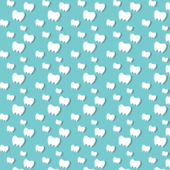 Seamless pattern with teeth