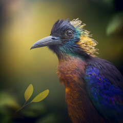 colorful bird portrait