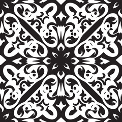 The colorful Persian flower curls in an ancient and ethnic style, creating a luxurious and artistic tile with intricate geometric shapes and ornate ornaments, perfect for a vintage or medieval