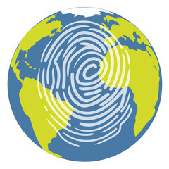 Huella ecológica en el Planeta Tierra. © Ebarcala