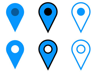 フラットマップピンセット：青
