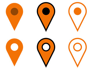 フラットマップピンセット：オレンジ