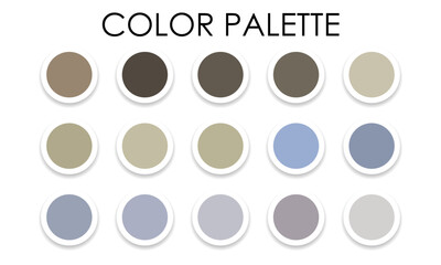 New color palette 2023. Vector illustration