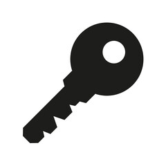 Key icon on white background.