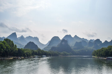 Fototapeta na wymiar Li River Cruise China