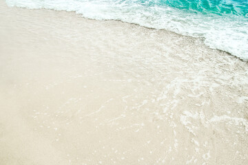 A Beautiful sea and sand on the shore vacation travel background