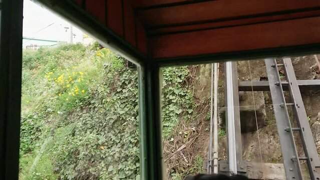 historical elevators or funiculars of Valparaiso.