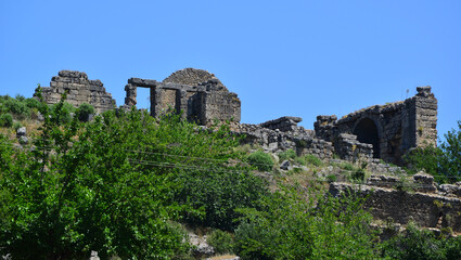Fototapeta na wymiar Sillyon Ancient City - Antalya - TURKEY