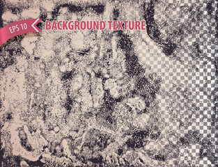 Rough rusty overlay texture with noise effect. Urban backdrop for site, web design, banner, poster. Vector background.