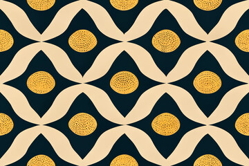 Abstract modern trendy background with various shapes - Generative AI