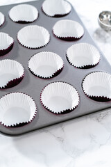 Chocolate ganache cupcake