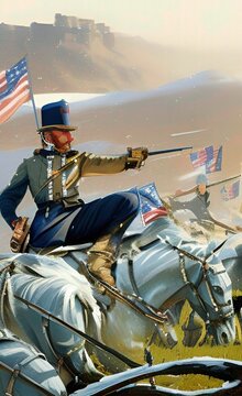 American Civil War - Created with Generative AI Technology